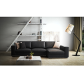 New products cheap convertible black italy design sofa set